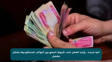 آلية جديدة.. وزارة العمل تحدد شروط الجمع بين الرواتب لمستفيديها بشكل مفصل